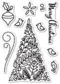CL5189 ~ BOTANICAL CHRISTMAS TREE ~ Open Studio Clear Stamps