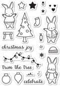 CL5191 ~ HOLIDAY BUNNIES ~ Open Studio Clear Stamps