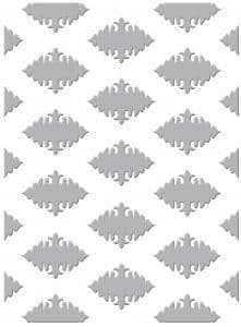 CO723026 ~ ORNATE DIAMONDS~ Couture Creations Gift Wrapping embossing folder