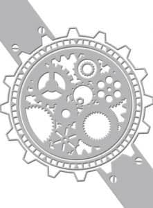 CO723035 ~ TIMEPIECE ~ Couture Creations World Fair embossing folder