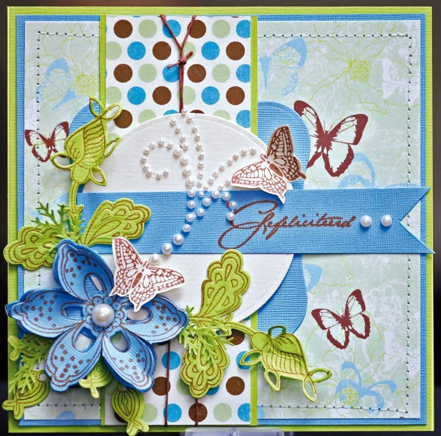 COL1303 FLOWERS AND LEAF Marianne Design Collectables