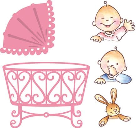 COL1313~ ELINE'S BABY~ Marianne Design Collectables