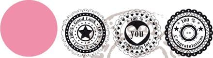 COL1320 ~ CIRCLE DIE with sentiments ~ Marianne Design Collectables