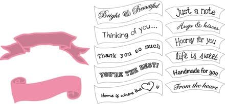 COL1324 ~ BANNERS & TEXT for everyday ~ Marianne Design Collectables