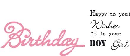 COL1349 ~ BIRTHDAY ~ Marianne Design Collectables