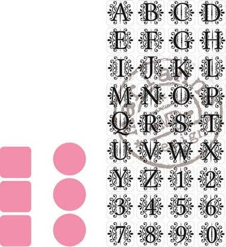 COL1380 ~ Vintage Alphabet ~ Marianne Design Collectables