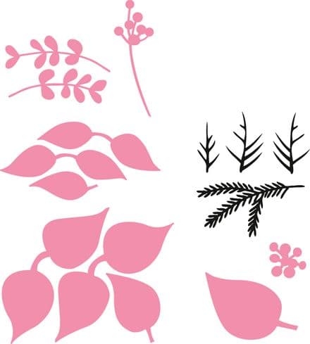 COL1393 ~ ELINE'S POINSETTIA ~ Marianne Design Collectables