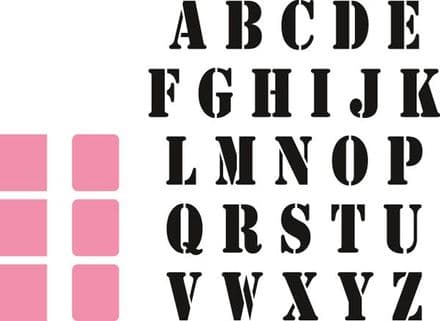 COL1396 ~ STAMP ALPHABET SET ~ Marianne Design Collectables