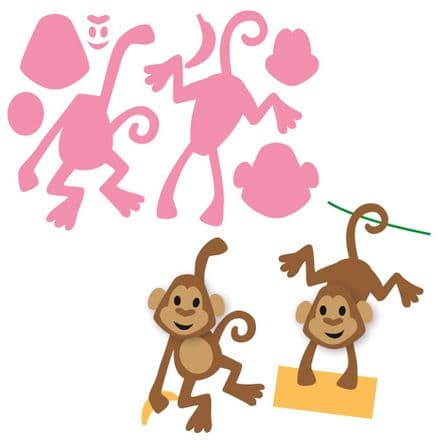 COL1399 ~ ELINE'S MONKEY ~ Marianne Design Collectables