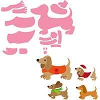 COL1411 ~ ELINES DACHSHUND ~ Marianne Design Collectables