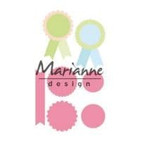 COL1444 ~ Rosettes and Labels ~ Marianne Design Collectables