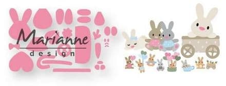 COL1463 ~ Eline's Baby Rabbits ~ Marianne Design Collectables
