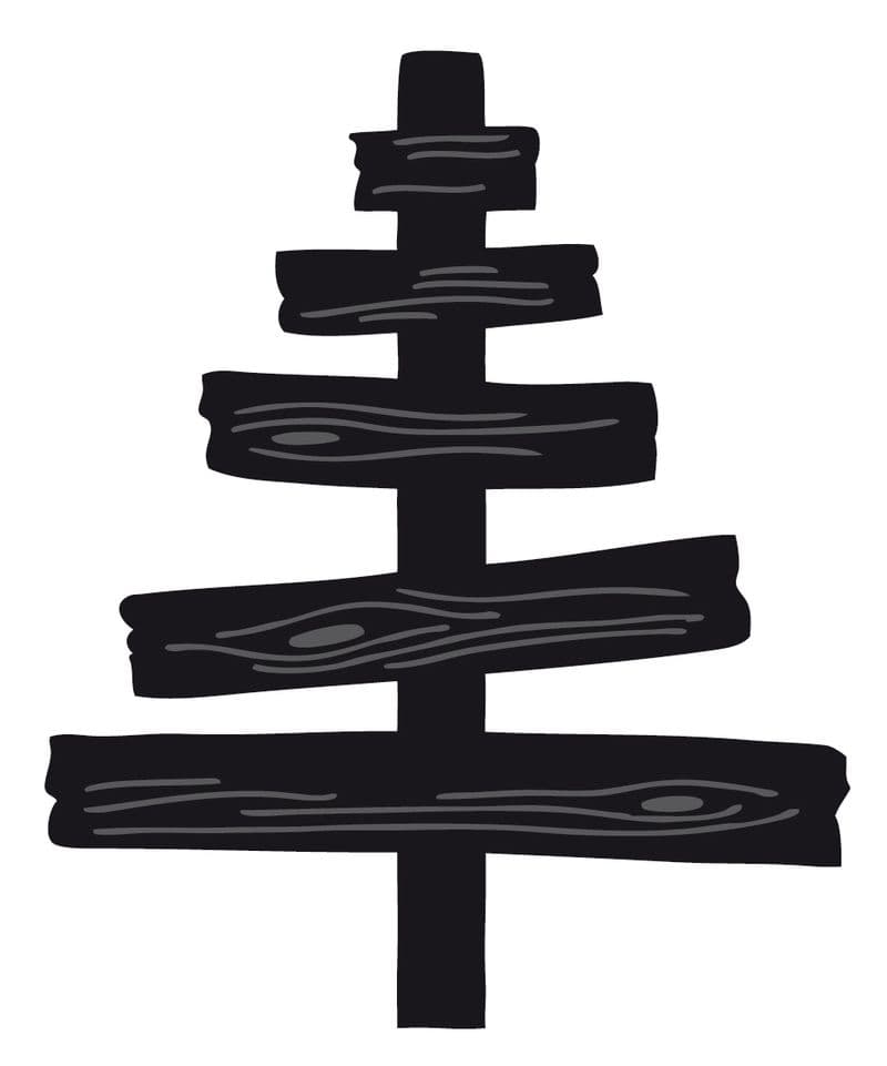 CR1230 ~ WOODEN TREE - ~ Marianne Design Craftables Die