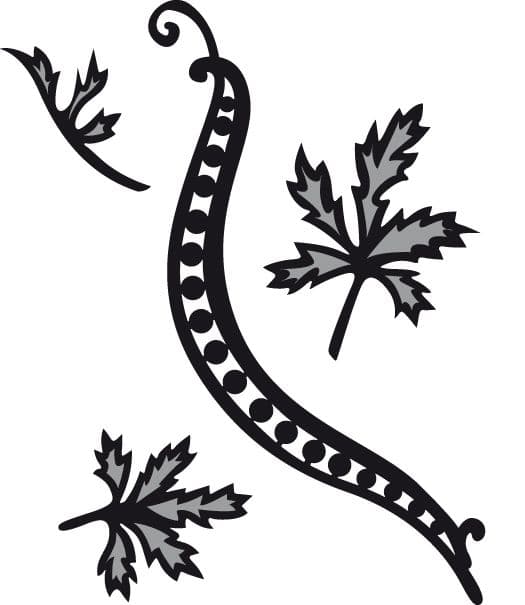 CR1243 ~ SWIRLS & LEAVES 1 by Tiny~ Marianne Design Craftables Die