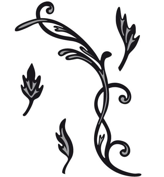 CR1244 ~ SWIRLS & LEAVES 2 by Tiny~ Marianne Design Craftables Die