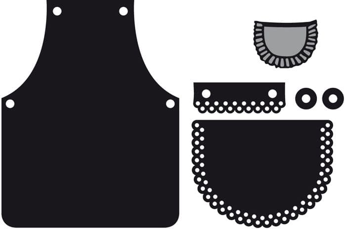 CR1246 ~ APRON ~ Marianne Design Craftables Die