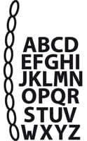 CR1281 ~ MINI ALPHABET & GARLAND ~ Marianne Design Craftables Die