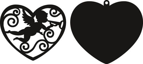 CR1283 ~ FILIGREE ANGEL HEART ~ Marianne Design Craftables Die