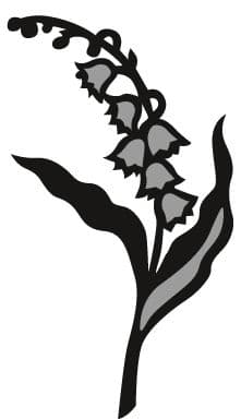 CR1308 ~ TINY'S LILY OF THE VALLEY ~ Marianne Design Craftables Die