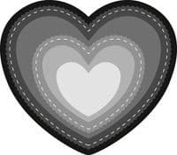 CR1351 ~ HEARTS ~ BASIC SHAPES ~ Marianne Design Craftables Die