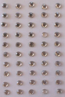 CRAFTS TOO 50 Self-adhesive RHINESTONES 5mm IRIDESCENT
