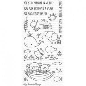 CS-135 ~ Soak up the Fun ~ CLEAR CLING BACKED STAMPS~ MY FAVORITE THINGS
