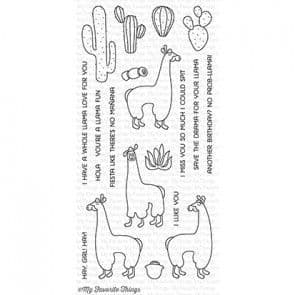 CS-145 ~ Llama Love ~ CLEAR CLING BACKED STAMPS~ MY FAVORITE THINGS