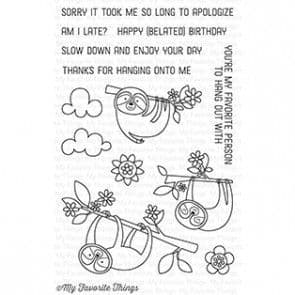 CS-155 ~ Sweet Sloths ~ CLEAR CLING BACKED STAMPS~ MY FAVORITE THINGS