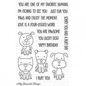CS-186 ~ Four-Legged Friends ~ CLEAR CLING BACKED STAMPS~ MY FAVORITE THINGS