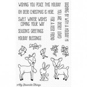 CS-238 ~ Dashing Deer ~ CLEAR CLING BACKED STAMPS~ MY FAVORITE THINGS