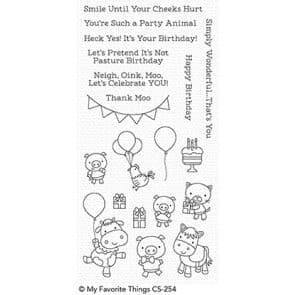 CS-254~ Party Animals ~ CLEAR CLING BACKED STAMPS~ MY FAVORITE THINGS