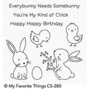 CS-280 ~ Hoppy Friends ~ CLEAR CLING BACKED STAMPS~ MY FAVORITE THINGS