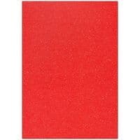 CSP03 ~ SPARKLE PRINT CARD ~ XMAS RED ~ A4 ~ 10 Sheets.