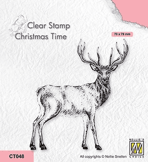 CT048 - Christmas Time - Deer - Nellie Snellen Clear Stamp