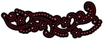 CTDI 7005 ~ BORDER plus FLOWERS DIE ~ Crafts Too Cutting and Embossing Die