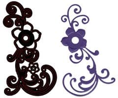 CTDI 7008 ~ FLOWER AND SWIRL DIE ~ Crafts Too Cutting and Embossing Die