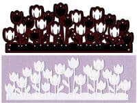 CTDI 7013 ~ TULIP GARDEN DIE ~ Crafts Too Cutting and Embossing Die