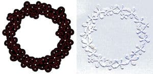 CTDI 7017 ~ FLOWER GARLAND DIE ~ Crafts Too Cutting and Embossing Die