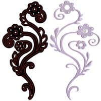 CTDI 7023 ~ FANCIFUL FLOWERS DIE ~ Crafts Too Cutting and Embossing Die