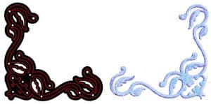 CTDI 7026 ~ TRAILING CORNER DIE ~ Crafts Too Cutting and Embossing Die