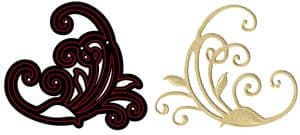 CTDI 7030 ~ GRACEFUL FLOURISH DIE ~ Crafts Too Cutting and Embossing Die