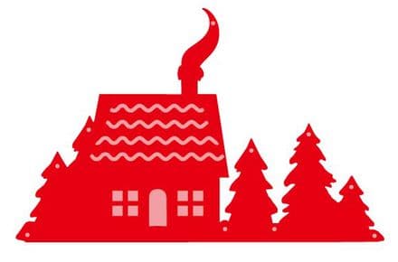 CTDI 7047 ~ WOODLAND COTTAGE ~ Crafts Too Cut + Emboss Die