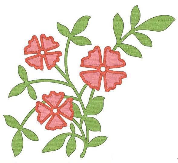 CTDI 7078 ~ FLOWERS & LEAVES ~ Crafts Too Cut and Emboss Die