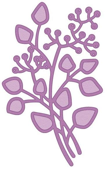 CTDI 7093 ~ PURPLE FLOWER ~ Crafts Too Cut and Emboss Die