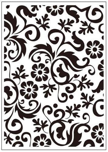CTFD 3064 ~ FLOWER FLOURISH ~ embossing folder Crafts Too.