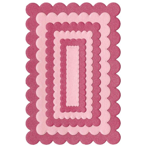 DC0163 NESTING SCALLOP RECTANGLES LifeStyle dies cut emboss