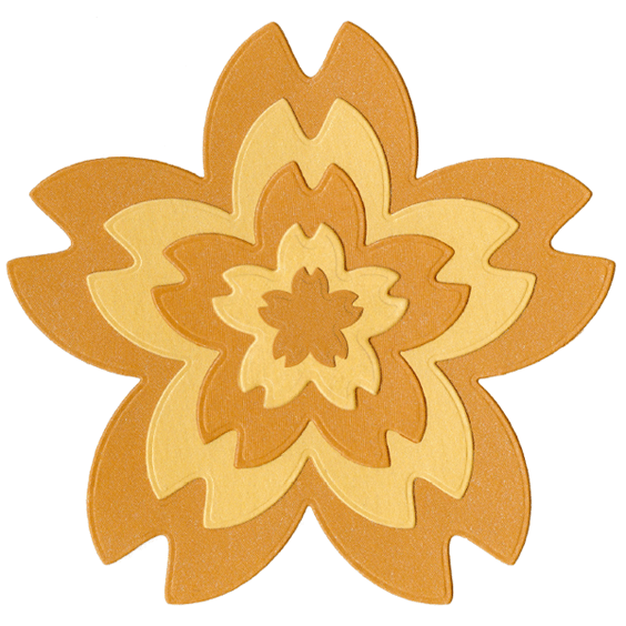 DC0166 NESTING SPRAY flower LifeStyle dies cut+emboss