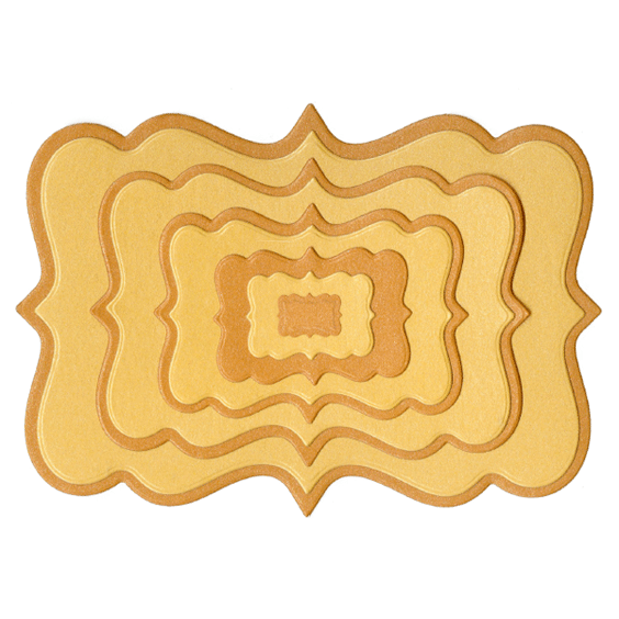 DC0176 NESTING FRAME #3 LifeStyle 9 dies cut + emboss