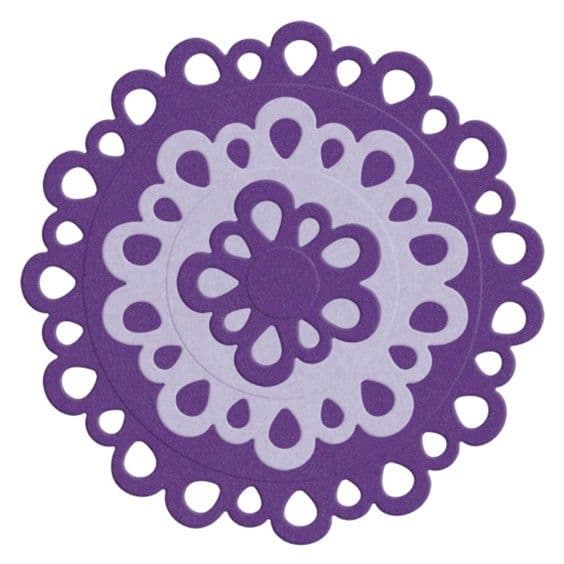 DC0433  ~  NESTING CIRCLE DOILIES ~ 3 dies ~ LifeStyle dies