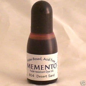 DESERT SAND Re-Inker for Memento ink pad, 15ml bottle